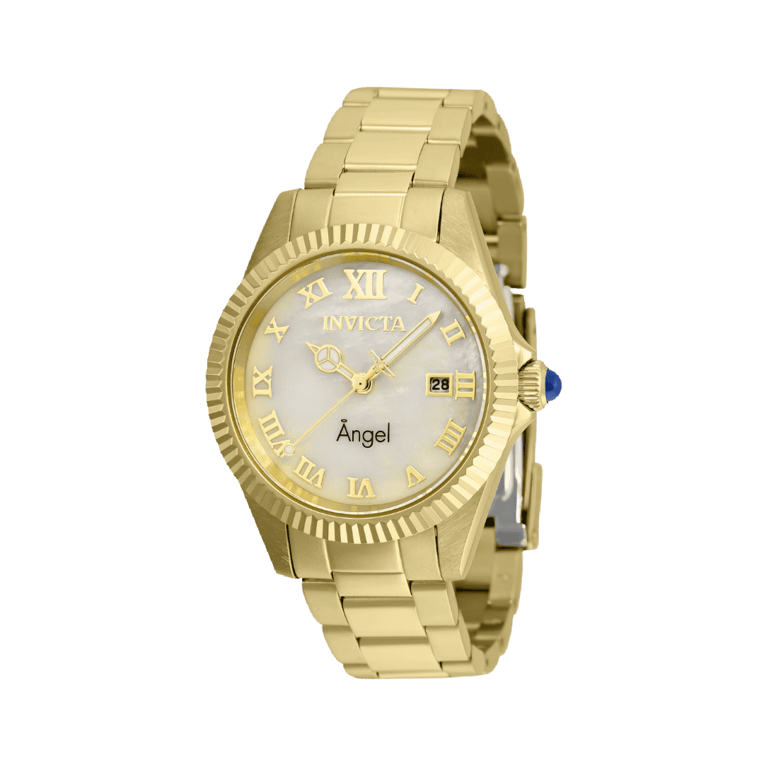 Invicta Angel Women's Watch w/ Mother of Pearl Dial - 38mm, Gold (36058)
