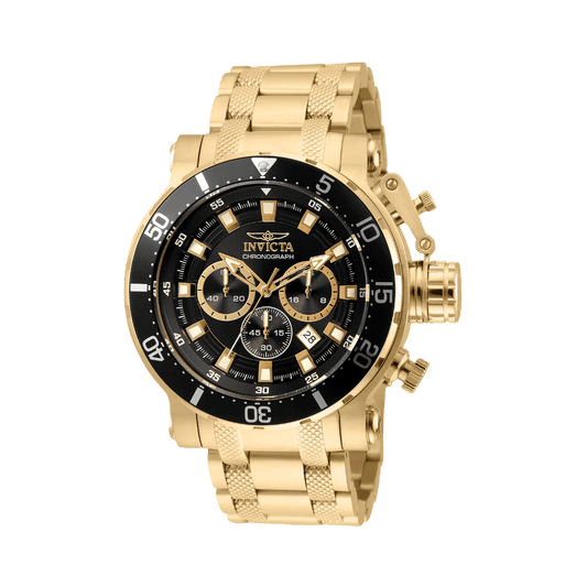 Invicta Coalition Forces Night Hawk Men's Watch - 52mm, Gold (32720)